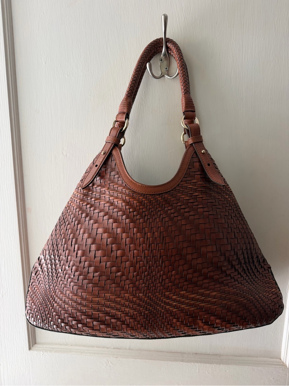 Cole Haan Genevieve Weave Large Triangle Tote,